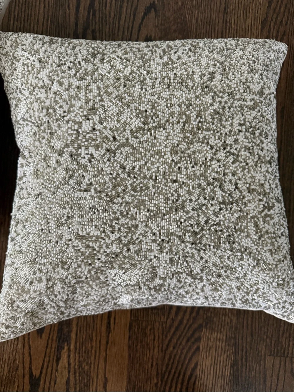Crate&Barrel Crystal Beaded Pillow - Pair